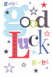 Radiating positivity from the heart of Barnsbury, this good luck card captures the spirit of encouragement with every colourful detail. The phrase 'Good Luck' enjoys a lively arrangement in a medley of oversized pastel blues, bold reds, mossy greens, and twilight purples, each letter standing out as though carefully painted by a local artist near Macintosh Court. Tiny stars-navy, lilac, and flashes of lemony lime-cascade playfully against a background of pure white, conjuring images of the starlit evenings wandering through Barnsbury's leafy streets. The card's texture offers a gentle crispness under the fingertips; the smooth, fine cardstock is as inviting to touch as a lovingly tied bouquet ribbon. This card could easily be pressed into a friend's hand at the Angel station or after a fresh achievement at school, filled with the kind-hearted optimism and sincere encouragement that defines Barnsbury. In both design and spirit, it stands as a bright beacon of belief, ready to accompany someone into life's next adventure.